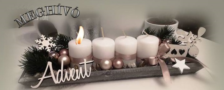 Első adventi gyertyagyújtás