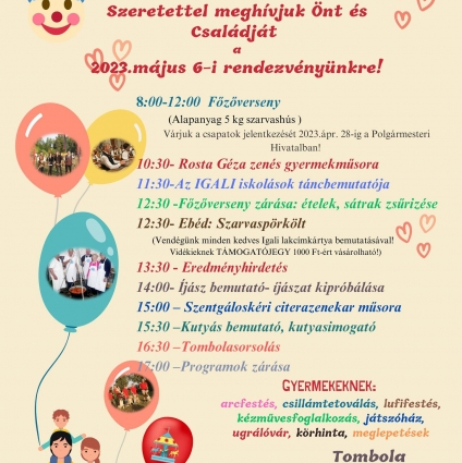 Meghívó - III. Városi Családi Nap 2023. április 25.