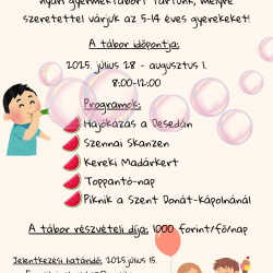 Nyári tábor gyerekeknek