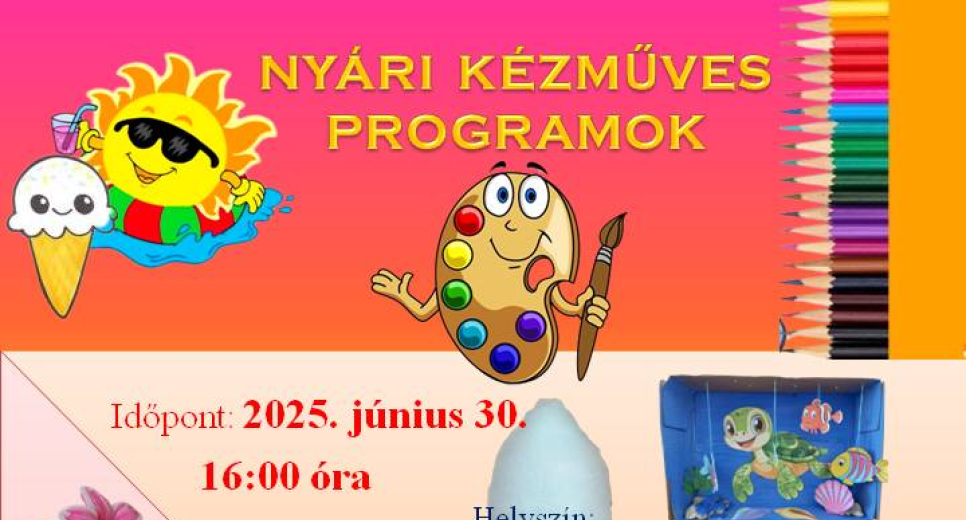 Kézműves foglalkozás a Művelődési Házban Kézműves foglalkozás a Művelődési Házban