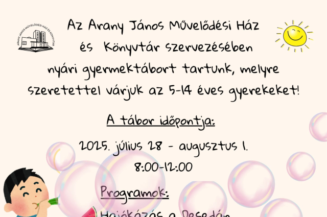 Nyári tábor gyerekeknek