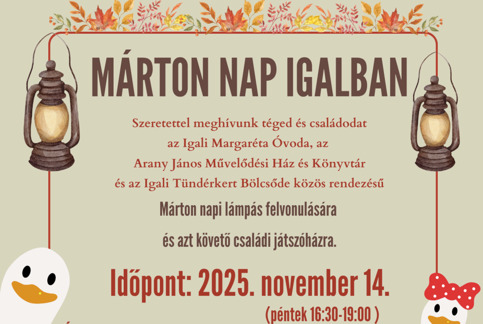 Márton nap Igalban