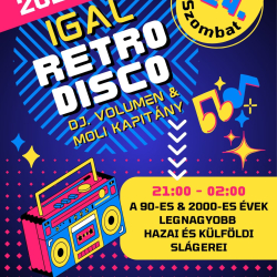 IGAL RETRO DISCO – 2026. január 24. (szombat)