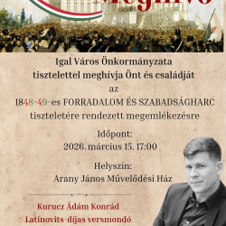 Március 15-i megemlékezés Igalban