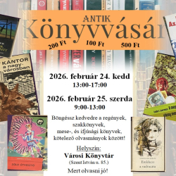Könyvvásár feburár 24-25-én