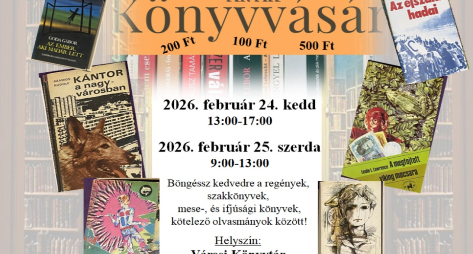 Könyvvásár feburár 24-25-én